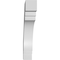 Ekena Millwork 3-in. W x 18-in. D x 18-in. H Pescadero Architectural Grade PVC Knee Brace BRCP03X18X18PEC - alternate 2